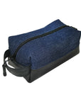 Limited Edition Denim Elliott Dopp Kit- Blue Denim Travel Bag Alchemy Goods 
