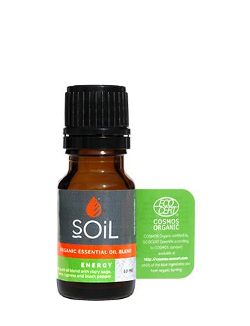 Energy - Organic Essential Oil Blend Aromatherapy Soil Organic Aromatherapy 