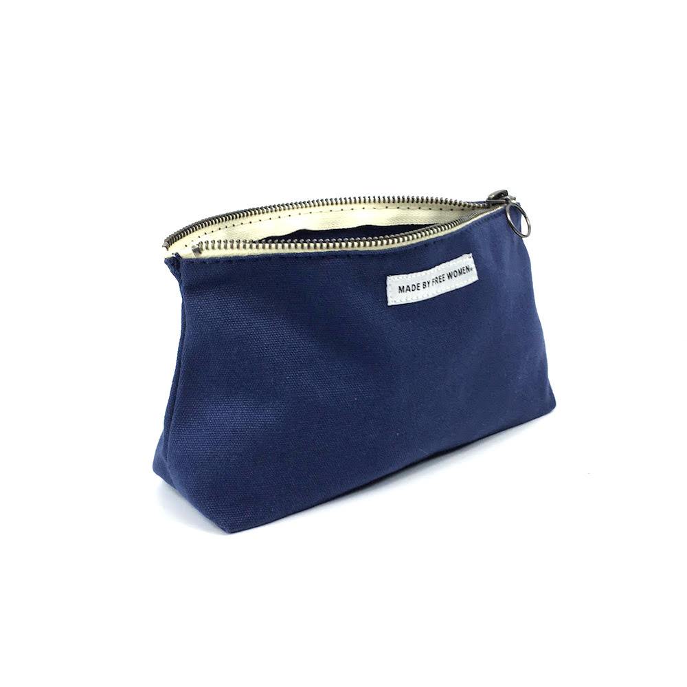 BEAUTY POUCH INDIGO Cosmetic Bags Made Free 