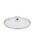 Glass Lid with Stainless Steel Knob for CHOC Collection, Short Rim