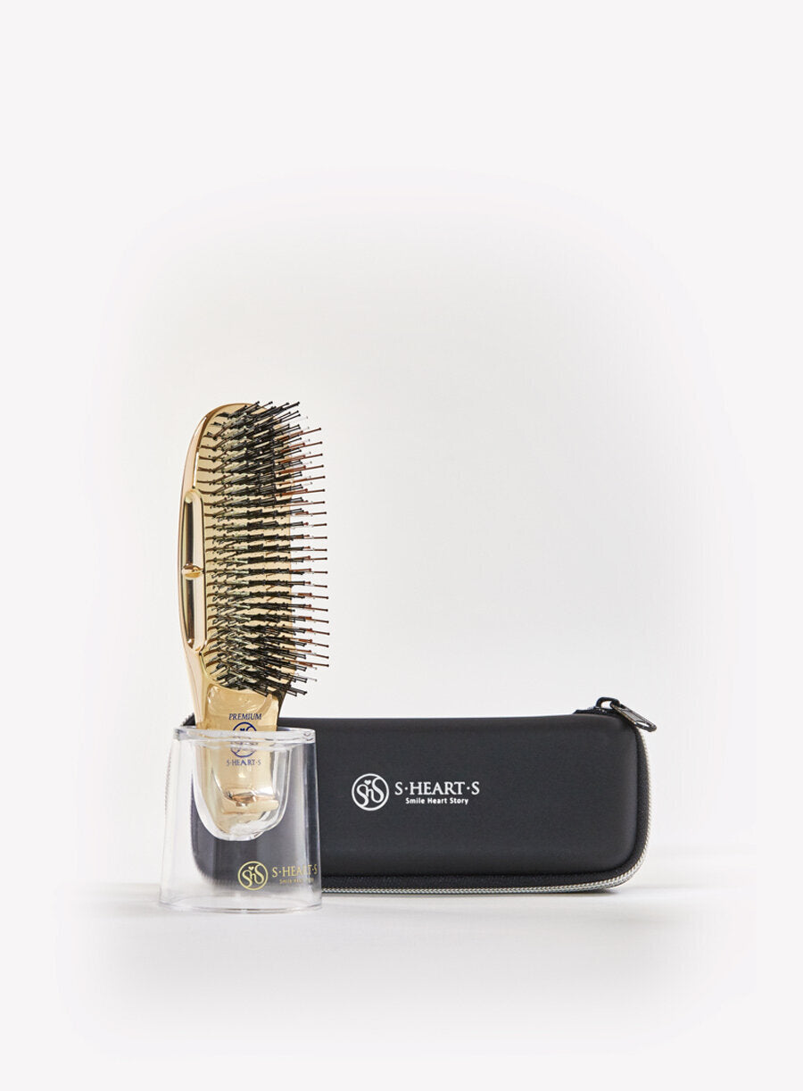 Premium Scalp Brush Mini in Gold by S-Heart-S May 11 Hair Oil 