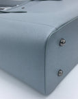 Miley - Blue Grey Vegan Leather Laptop Bag Tote Bags GUNAS New York 