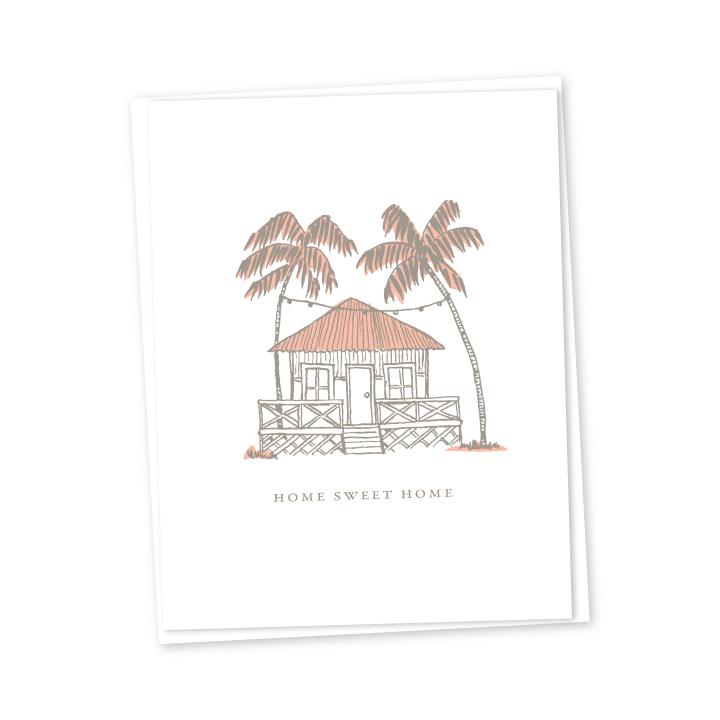 Home Sweet Home Letterpress Card Greeting Card Bradley & Lily 