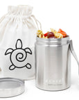 Ecozoi Lunch Box, Food Jar - Vacuum Insulated Stainless Steel Thermos, 17 Oz + Spork + Lunch Bag