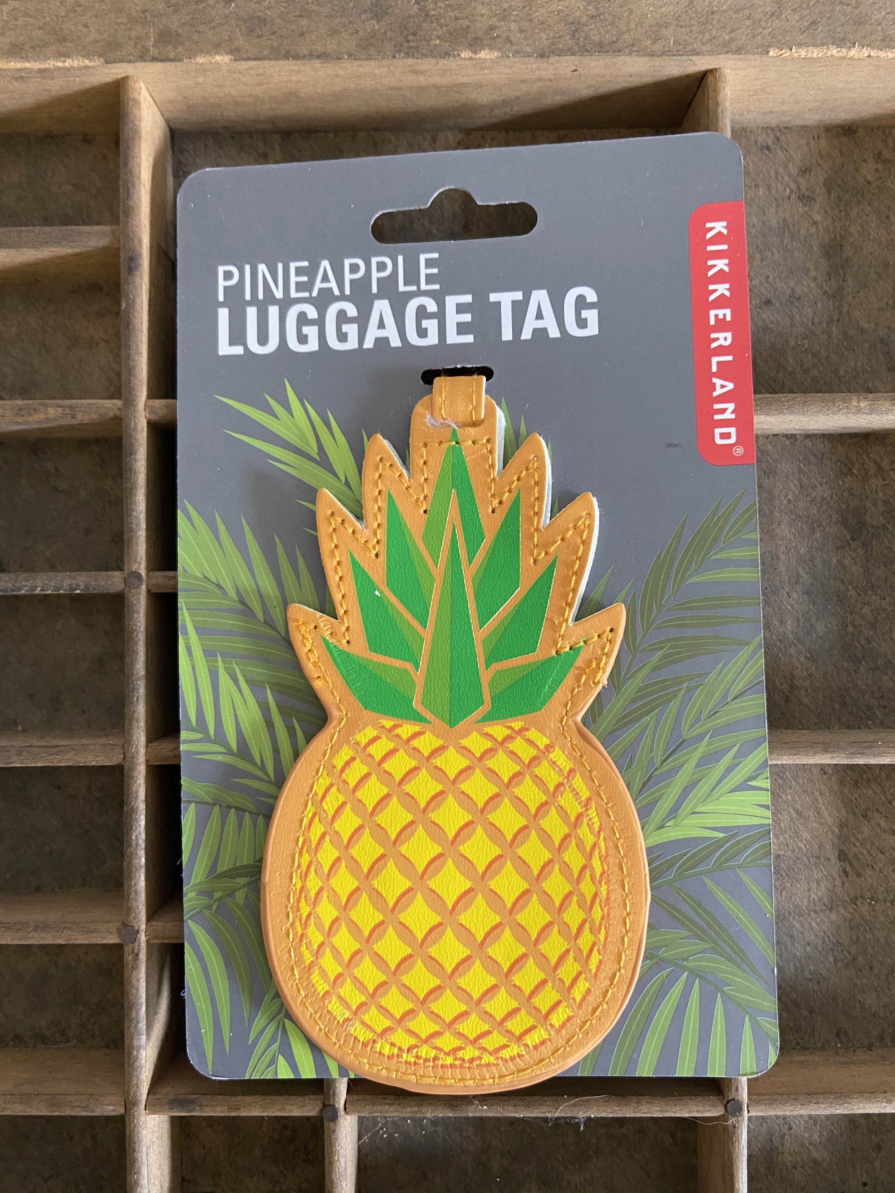Pineapple Luggage tag Luggage Tag Bradley &amp; Lily 