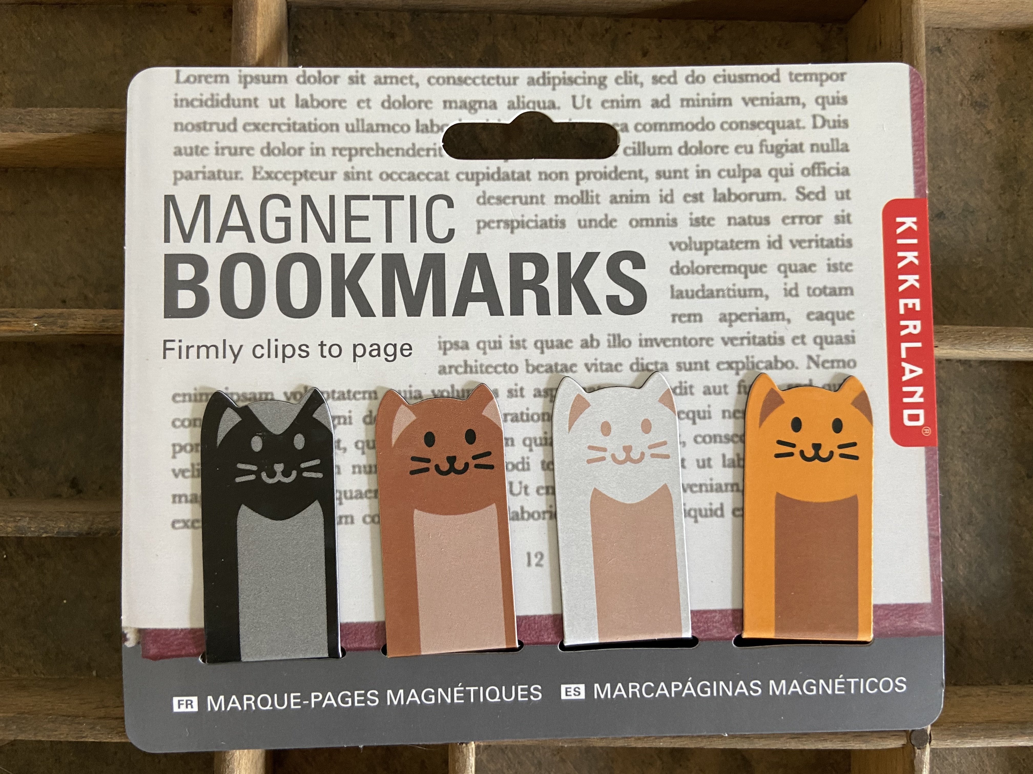 Cat Magnetic bookmarks - set of 4 bookmark Bradley & Lily 