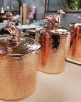 Copper Canister with Duck Knob - Large Canisters Amoretti Brothers 
