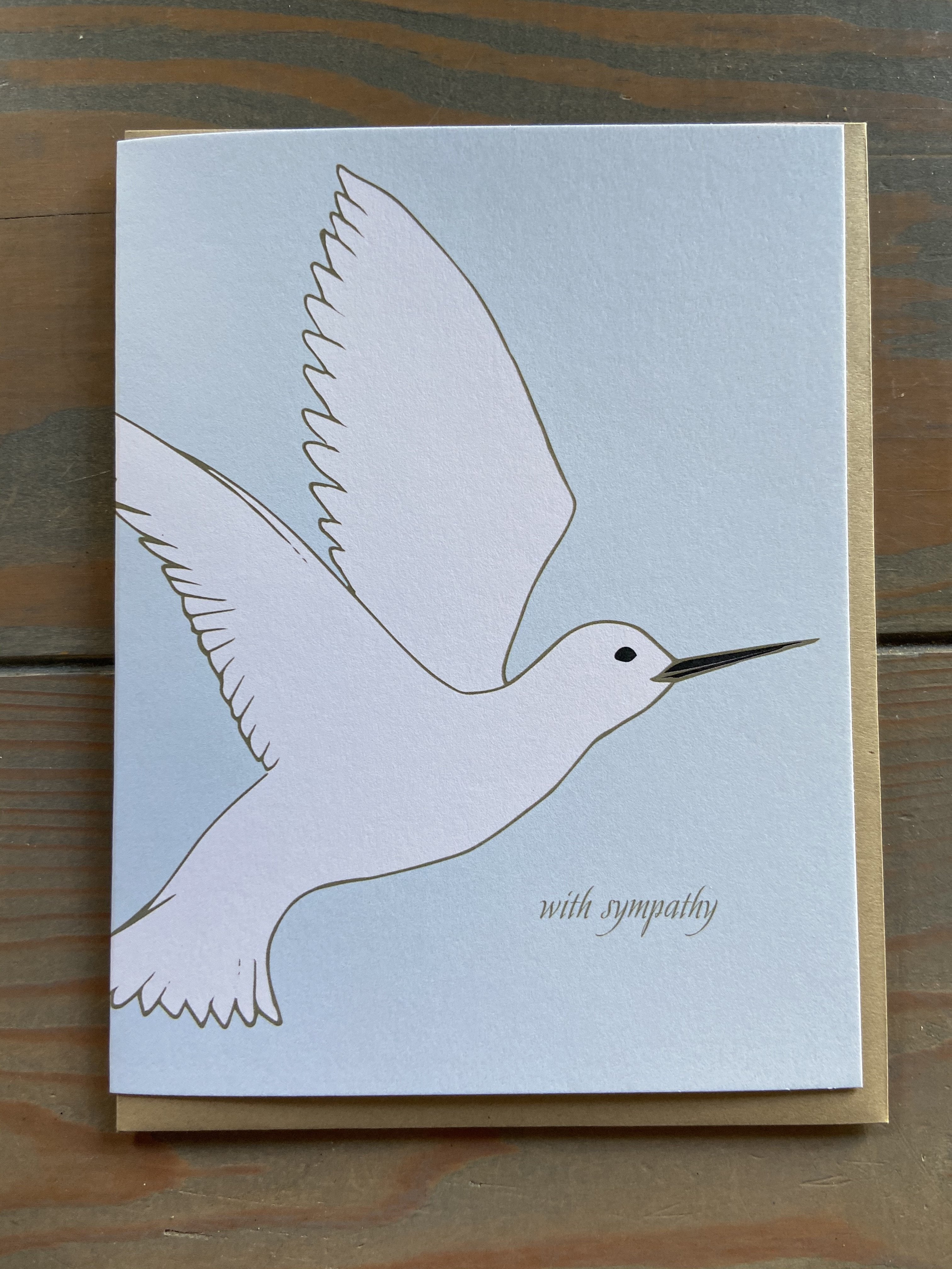 Sympathy Tern Folded Card Greeting Card Bradley &amp; Lily 
