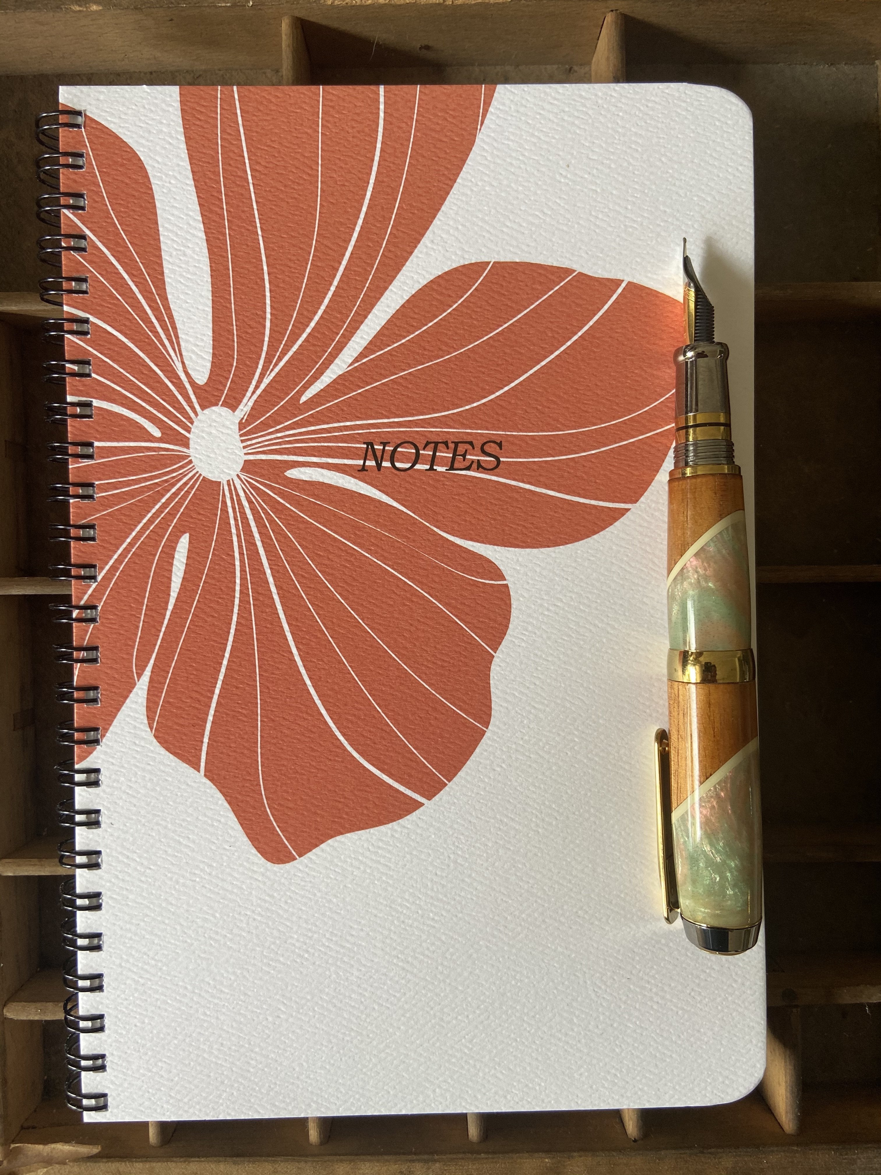 Hibiscus Large Spiral Notebook Notebook Bradley &amp; Lily 