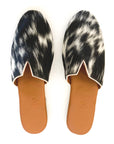 Tsavo Cowhide Mule, Black & White Women's Sandal RoHo Goods 