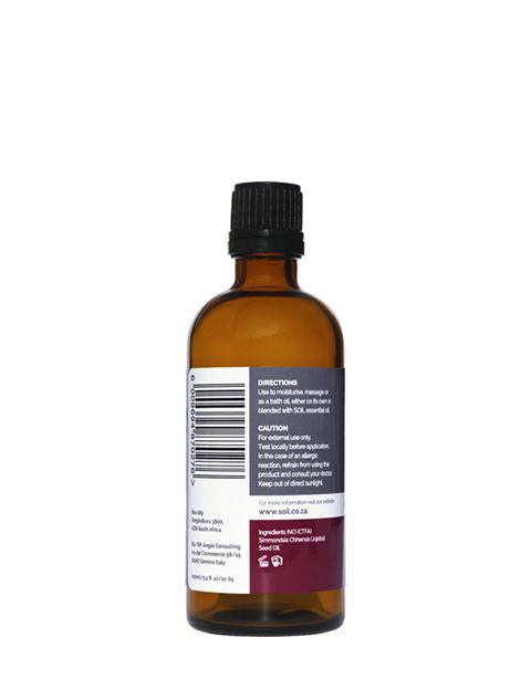Organic Jojoba Oil (Simmondsia Chenensis) 100ml Essential Oils Soil Organic Aromatherapy 