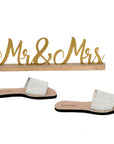 Love Wins Silver Slide Women's Sandals Deux Mains 
