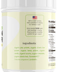 Pure Food Plant Based Protein Powder: VANILLA - 512g Tub Protein Powder Pure Food Digestive Health 