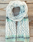 Mint Paisley Scarf Scarf Passion Lilie 