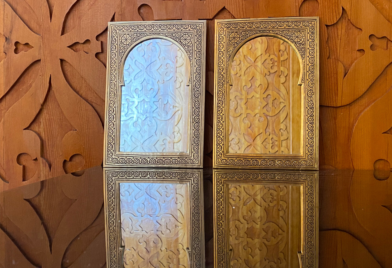 Moroccan Brass Mirror