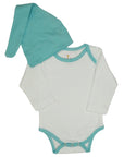 Snap Long Sleeve Body Suit & Hat- Available in 4 Colors Baby Clothes Passion Lilie 