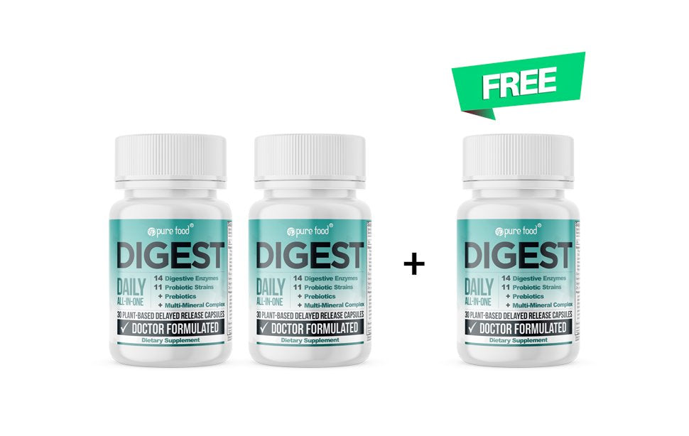 Buy 2 DIGEST Get 1 DIGEST Free gut health Pure Food Digestive Health 