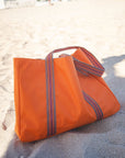 Beach Bag with Boho Woven Handle