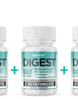Pure Food DIGEST: All-in-One Digestive Enzymes, Probiotics + Prebiotics (3 Bottles w/ 30 Capsules/Each)