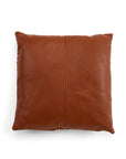 Asili Mudcloth & Leather Pillow, Tan Home Goods RoHo Goods 