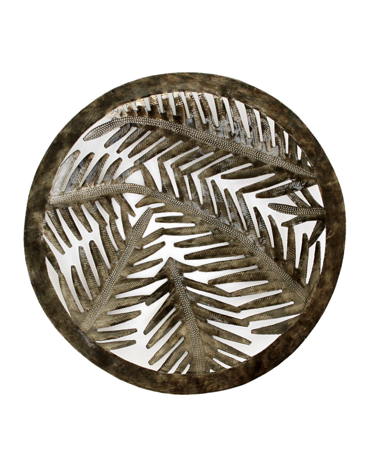 Palm Bowl Metal Art