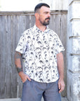 Palm Paradise Organic Cotton Men's Button Down Shirt