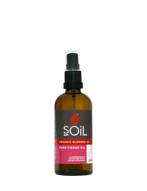 Organic Pure Tissue Massage Blended Oil 100ml Massage Oils Soil Organic Aromatherapy 