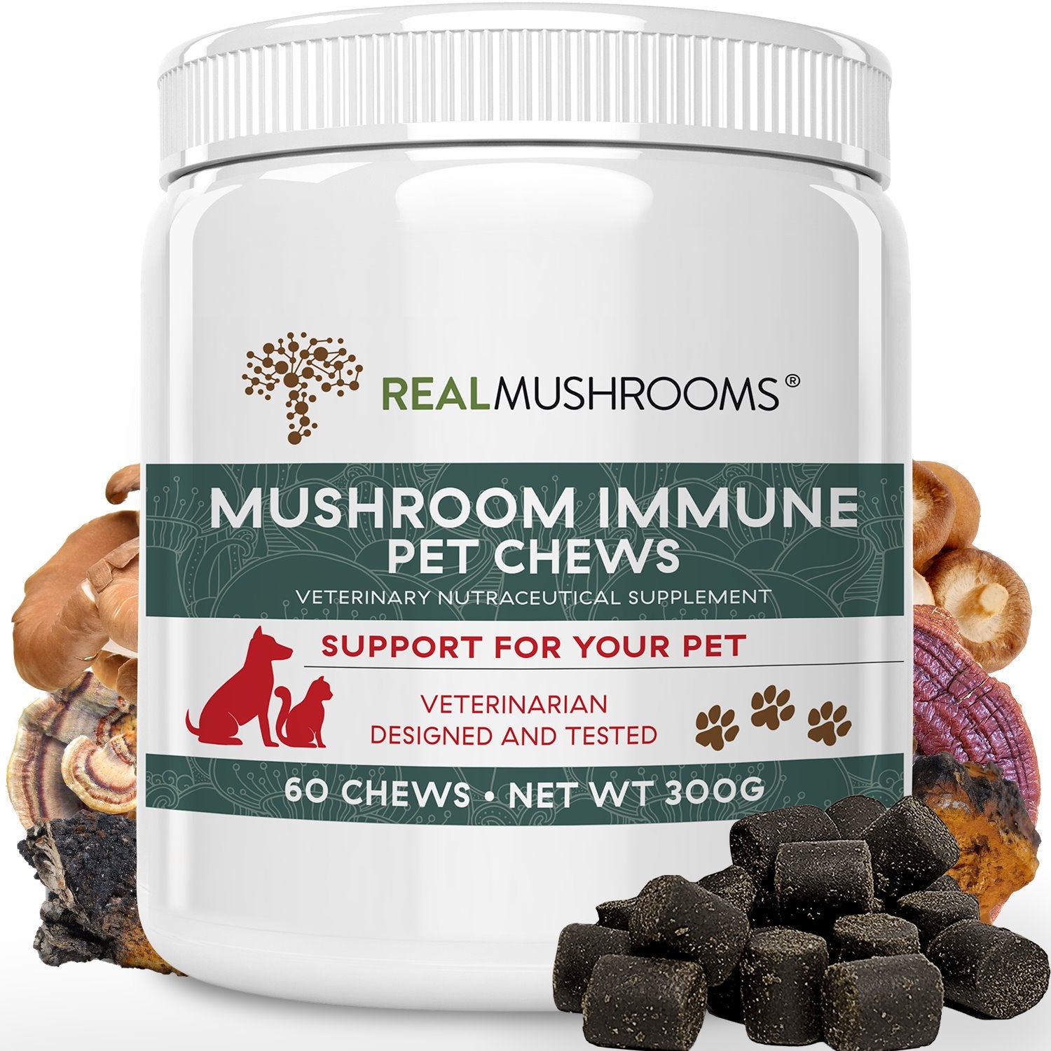 Mushroom Immune Pet Chews Mushroom Extracts Real Mushrooms 