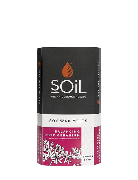 Soy Wax Melts - Rose Geranium Wax Melts Soil Organic Aromatherapy 