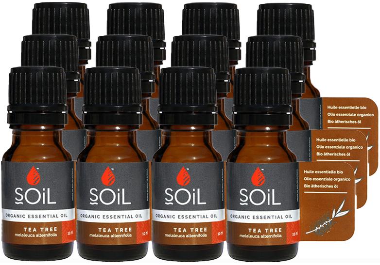 Organic Tea Tree Essential Oil (Melaleuca Alternifolia) 120ml Essential Oil Soil Organic Aromatherapy 