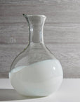 Handblown Glass Carafe Carafe Verve Culture White 