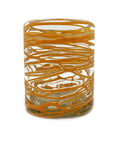 Handblown Glasses - Orange Swirl Glasses Verve Culture 
