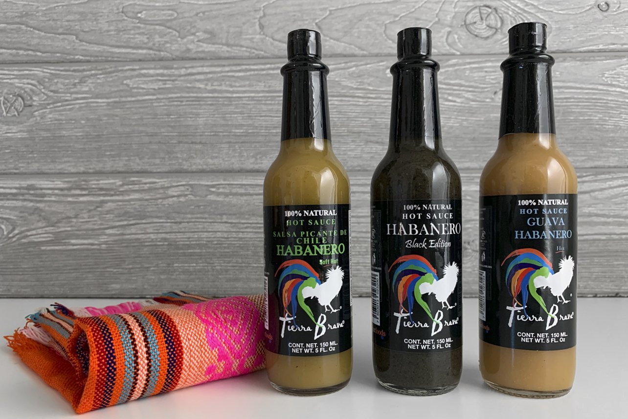 Habanero Hot Sauce Trio &amp; Servilleta Gourment Food Verve Culture 