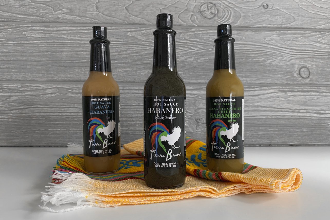 Habanero Hot Sauce Trio &amp; Servilleta Gourment Food Verve Culture 