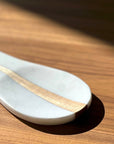 Marble and Wood Spoon Rest