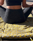 Block Print Restorative Yoga Mat with Towel and Carrying Case