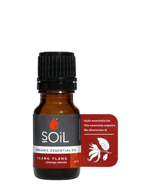 Organic Ylang Ylang Essential Oil (Cananga Odorata) 10ml Essential Oil Soil Organic Aromatherapy 