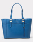 Miley - Blue Vegan Leather Laptop Bag Tote Bags GUNAS New York 