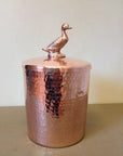 Copper Canister with Duck Knob - Large Canisters Amoretti Brothers 