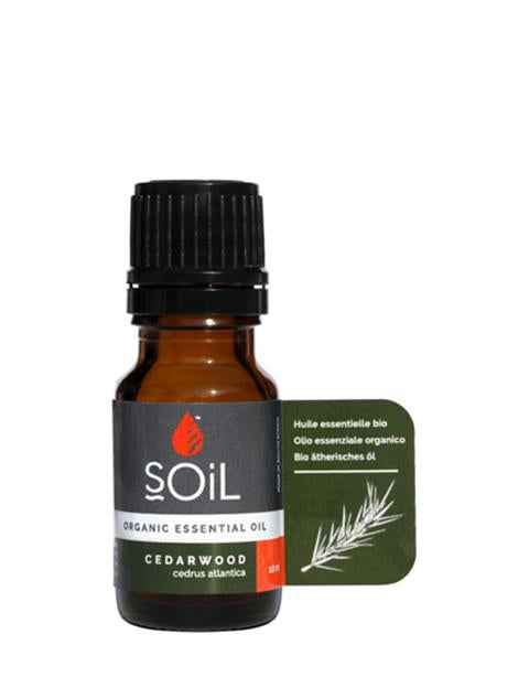 Organic Cedarwood Essential Oil (Cedrus Atlantica) 10ml Essential Oils Soil Organic Aromatherapy 