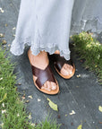 The Constanza Leather Slide Sandal Sandals Brave Soles 