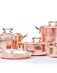 Copper Cookware 9-pcs Set with Standard Lid Cookware Bundles Amoretti Brothers 