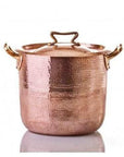 Copper Stockpot 20 Qt w Standard Lid Stock pots Amoretti Brothers 