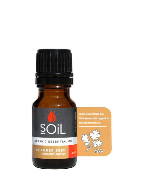 Organic Coriander Seed Essential Oil (Coriandrum Sativum) 10ml Essential Oils Soil Organic Aromatherapy 