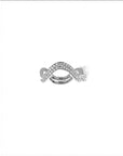 DOUBLE PETITE COMETE SOLITAIRE RING DIAMOND Rings Nayestones 