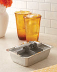 Ecozoi Stainless Steel Ice Cube Trays with Easy Release, 2 Pack, 12 Large Cubes