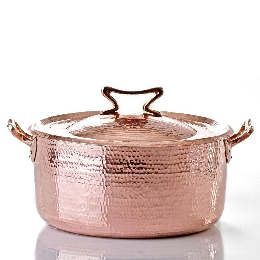 Copper Dutch Oven, 15 qt with Standard Lid dutch oven Amoretti Brothers 