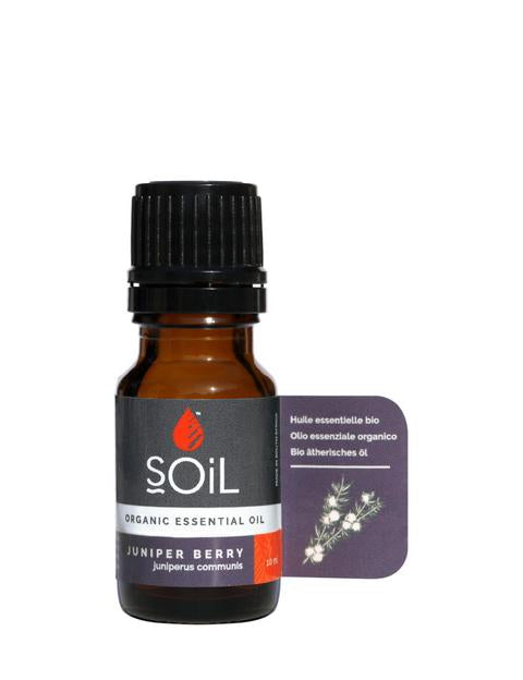 Organic Juniper Essential Oil (Juniperis Communis) 10ml Essential Oils Soil Organic Aromatherapy 