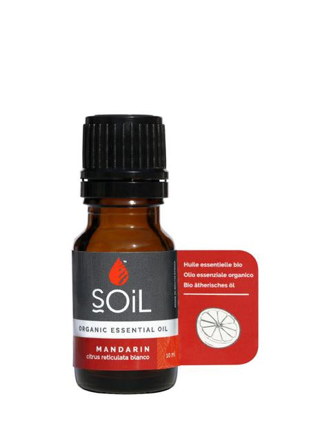 Organic Mandarin Essential Oil (Citrus Reticulata Blanco) 10ml Essential Oil Soil Organic Aromatherapy 