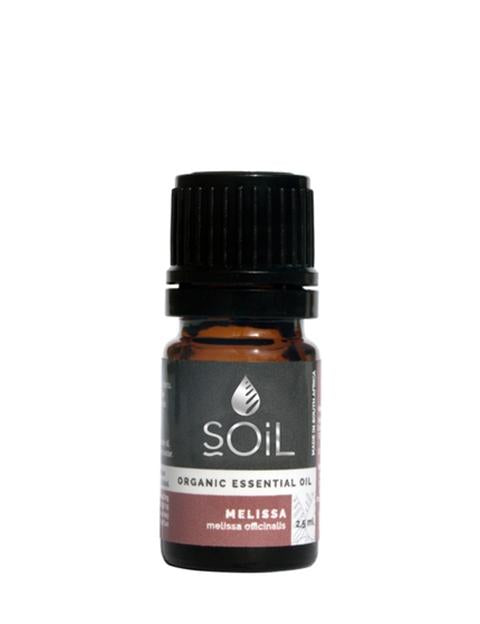 Organic Melissa Essential Oil (Melissa Officinalis) 2.5ml Essential Oil Soil Organic Aromatherapy 